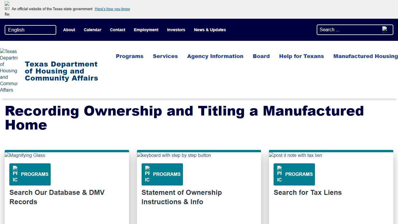Recording Ownership and Titling a Manufactured Home | Texas Department of Housing and Community Affairs