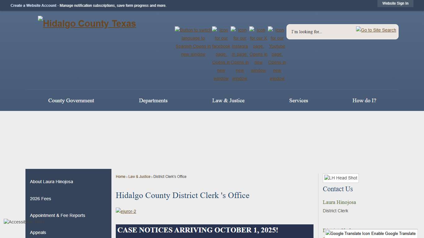 Hidalgo County District Clerk 's Office | Hidalgo County, TX - Official Website