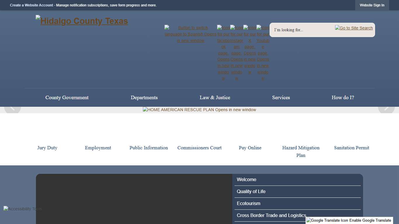 Hidalgo County, TX - Official Website | Official Website